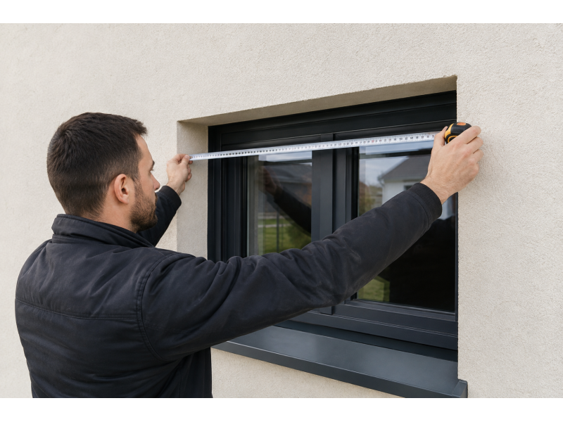 Wie misst man ein Fenster für einen Außenrollladen